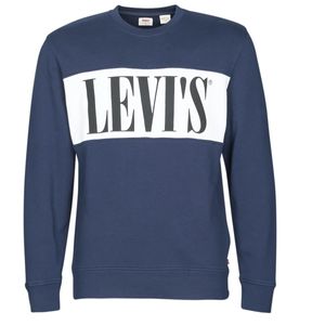 Levi's Sweater Levis Logo Colorblock Crew in het Blauw voor heren