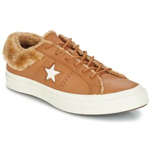 Converse Lage Sneakers One Star Leather Ox in het Bruin