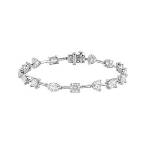 Lab Grown Diamonds White 14K 12.00 Ct. Tw. Lab-Grown Diamond Fashion Bracelet
