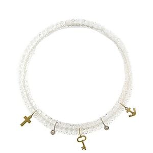Meira T 14k Diamond & White Topaz Bracelet