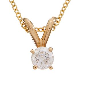 Effy Metallic Fine Jewelry 14k 0.16 Ct. Tw. Diamond Necklace