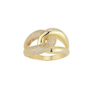 Sphera Milano Metallic 14K Plated Cz Ring