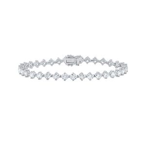 Diana M White Fine Jewelry 18k 6.35 Ct. Tw. Diamond Tennis Bracelet