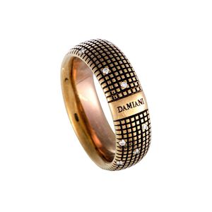 Damiani Metallic 18k Two-tone 0.14 Ct. Tw. Diamond Ring