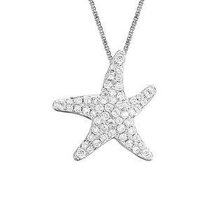 Diamond Select Cuts White 14K Diamond Necklace 0.70 Ct
