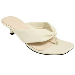 Yosi Samra White Eva Leather Heel