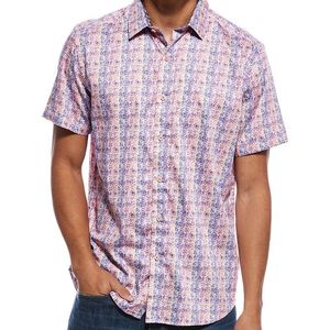 Robert Graham Red Formby Woven Shirt for men