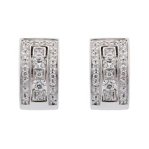 Damiani Metallic 18k 0.25 Ct. Tw. Diamond Earrings