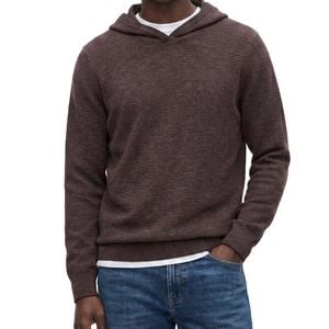 NAADAM Brown Wool & Cashmere-Blend Reverse Jersey Sweater Hoodie for men