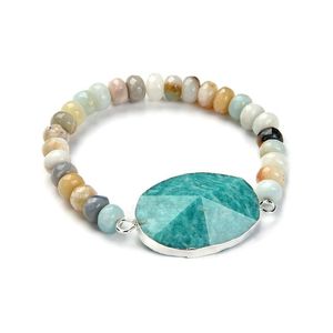 Eye Candy LA Blue Amazonite Stretch Bracelet