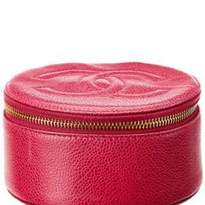 Chanel Pink Caviar Leather Case