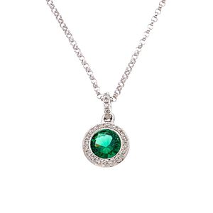 Diana M Metallic 14k 0.63 Ct. Tw. Diamond & Corundum Necklace
