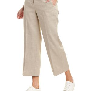 J.Crew Brown Linen-blend Pant