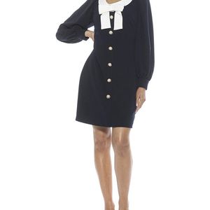 Alexia Admor Blue Miyako Shirt Dress