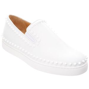 Baskets blanches Pik Boat Christian Louboutin pour homme