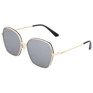 Bertha Metallic Emilia 50mm Polarized Sunglasses