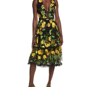 HELSI Yellow Cathy Midi Dress