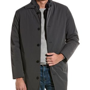 Cole Haan Black Stretch 3-In-1 Top Coat for men