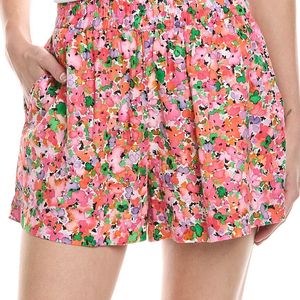 Michael Stars Red Monty Tie Front Short