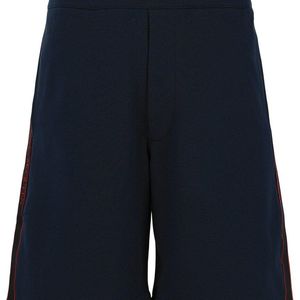McQueen Blue Logo Tape Short for men