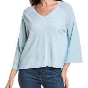 Forte Blue Easy Silk & Cashmere-Blend Sweater