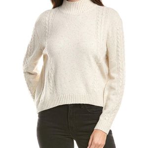 Cece Natural Cable Knit Sweater