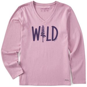 Life Is Good. Pink Crusher V-Neck T-Shirt