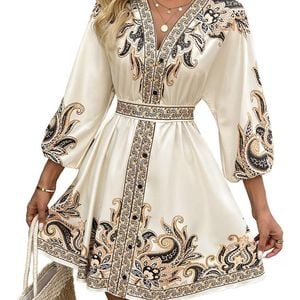 Vincent Natural Mini Dress