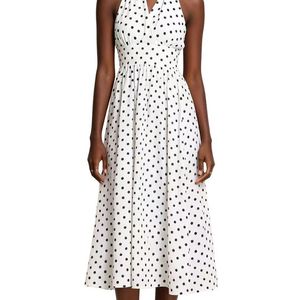 Linda Charm White Midi Dress