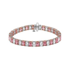 Lab Grown Diamonds White 14K 12.75 Ct. Tw. Lab-Grown Diamond Fashion Bracelet