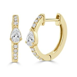 Sabrina Designs Metallic 14k 0.54 Ct. Tw. Diamond Huggie Earrings