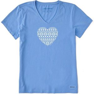 Life Is Good. Blue Crusher V-Neck T-Shirt