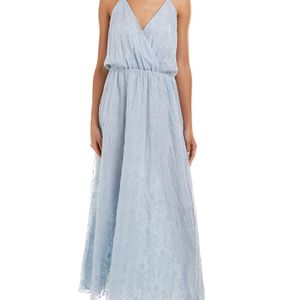 Johnny Was Blue 4 Love And Liberty Silk Maxi Dress