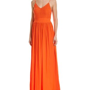 Ramy Brook Orange Stella Maxi Dress