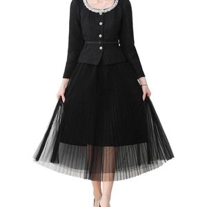 DZA Black Midi Dress