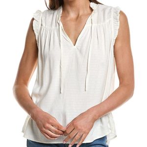 Ichi White Ussun Short Sleeve Top