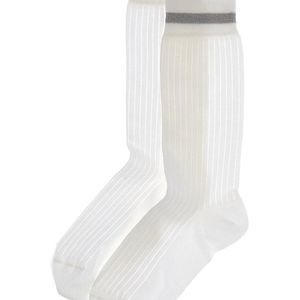 Brunello Cucinelli White Socks