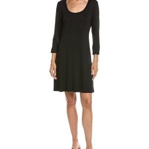 Tommy Bahama Black Darcy 3/4 Sleeve Short Dress