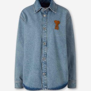AMI Blue Denim Overshirt