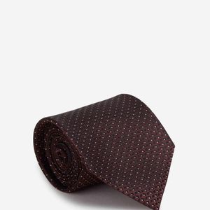 Zegna Brown Printed Tie for men