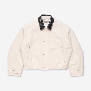 Acne Natural Bomber Jacket With Fur Collar for men
