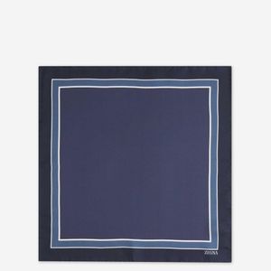 Zegna Blue Silk Pouch for men