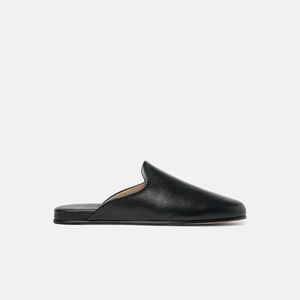 Scarosso Black Atlas Travel Slipper