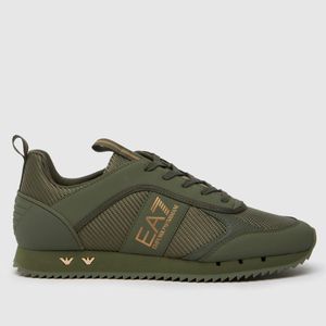 EA7 Green Emporio Armani B&W Trainers for men