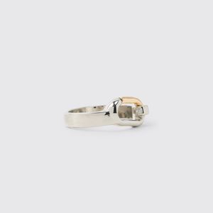 BoohooMAN Metallic Carabiner Clasp Ring for men