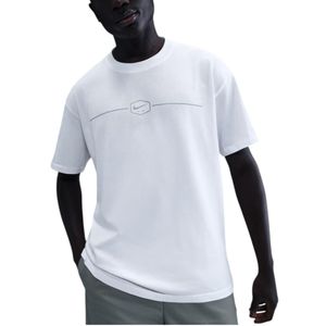 Nike Blue Air Max90 T Shirts Loose Fit Drop Shoulder Short Sleeve Crew Neck Tee for men