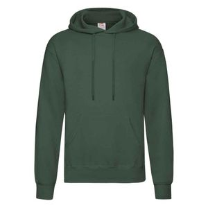 Fruit Of The Loom Green Adults Classic Hooded Sweatshirt (Bottle)