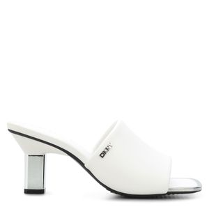 DKNY White Kaye Sandal Mules