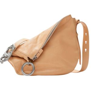 Burberry Natural Small Knight Peach Light Leather Shoulder Bag