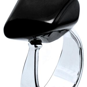 Gc Black Cwr90706-56 Ladies Ring Sterling